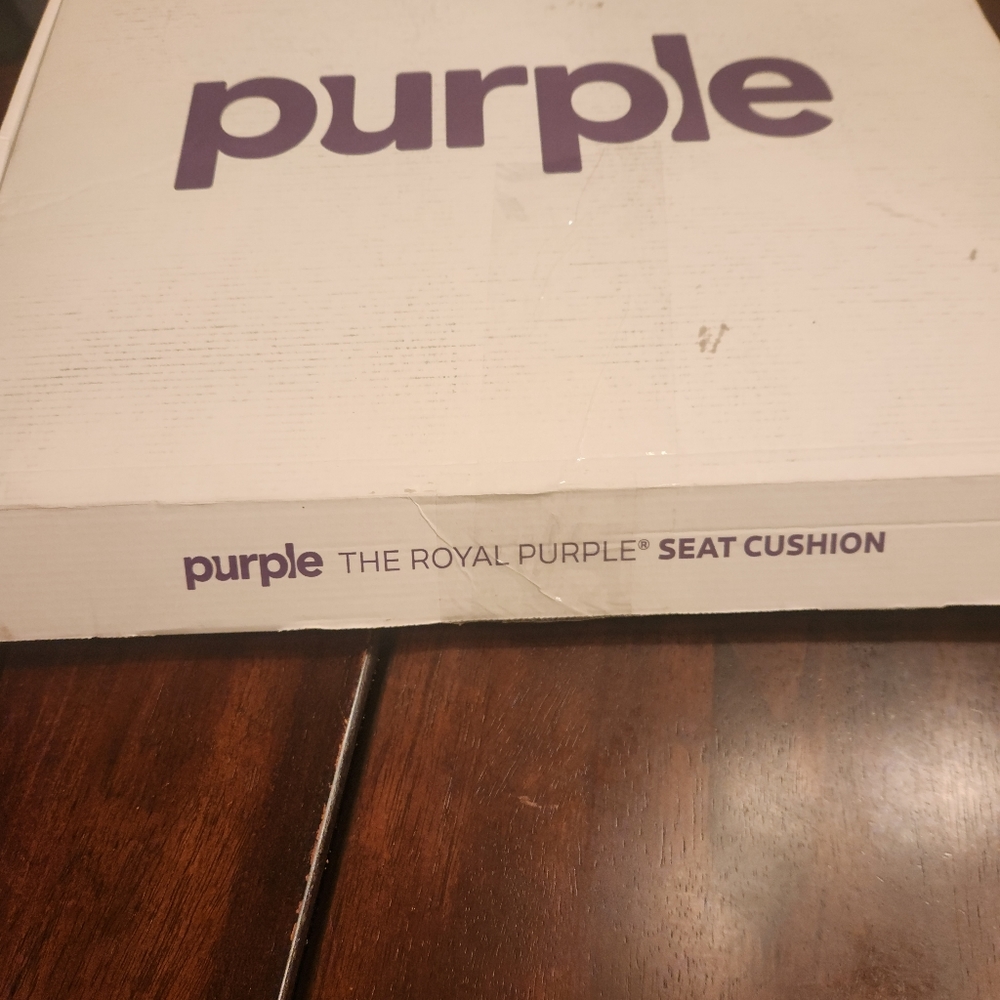 Purple double cushion seat cushion